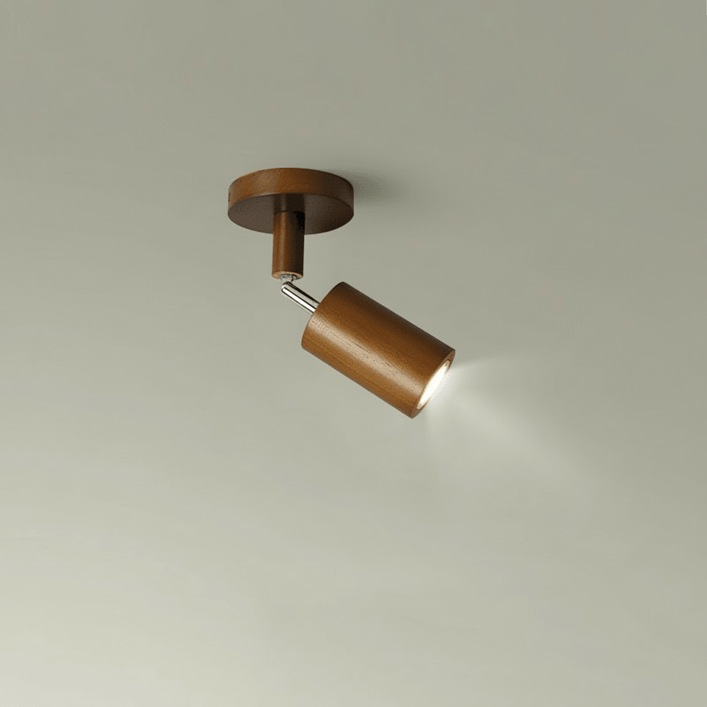 Adjustable Solid Wood LED Ceiling Light