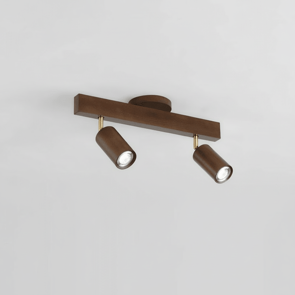 Adjustable Solid Wood LED Ceiling Light