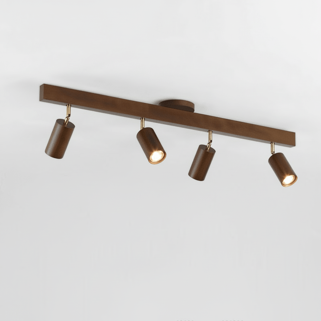 Adjustable Solid Wood LED Ceiling Light