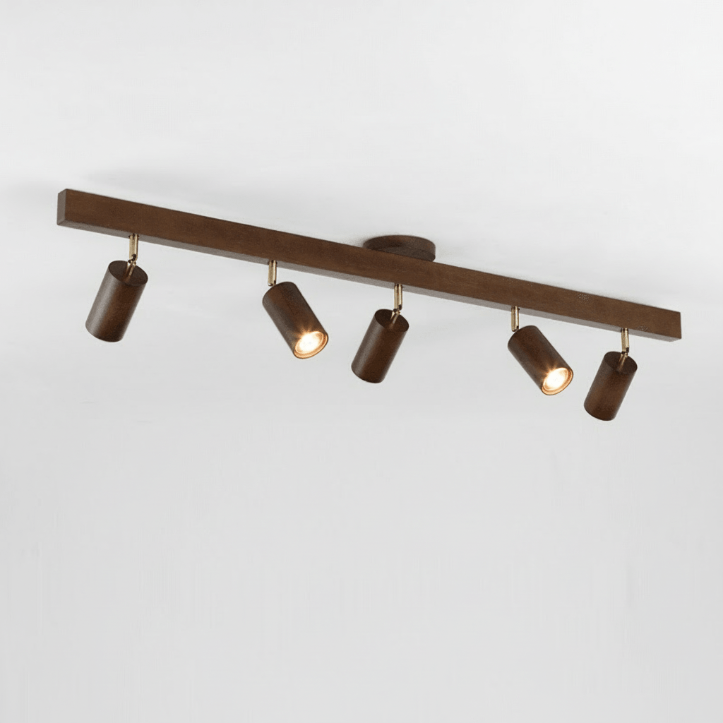 Adjustable Solid Wood LED Ceiling Light