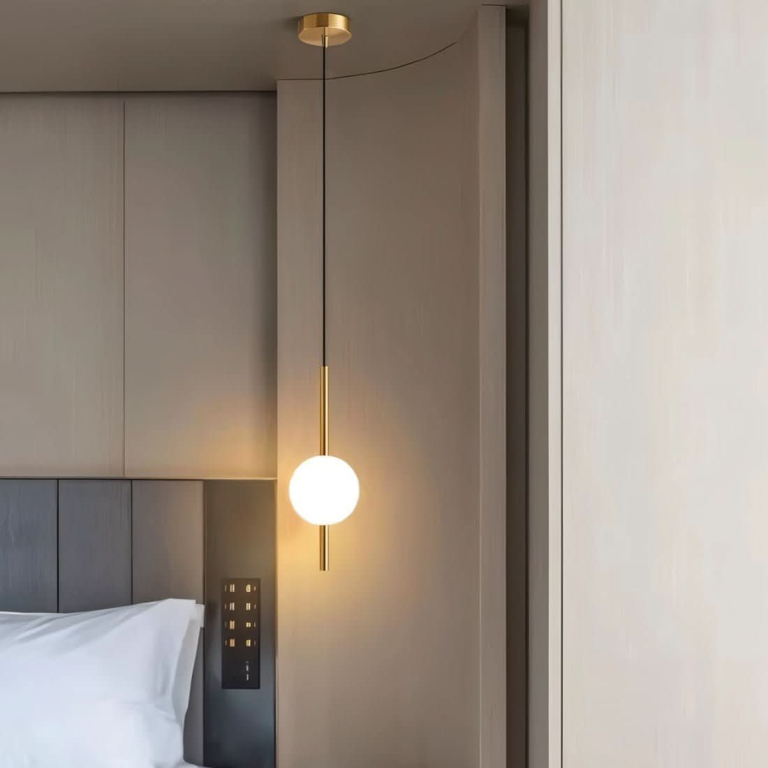 Afzal Glass Globe LED Pendant Light