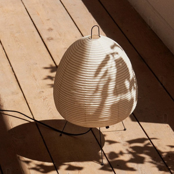 Akari Style Bedside Lamp - Paper Shade - Zen Table Light - Image 3