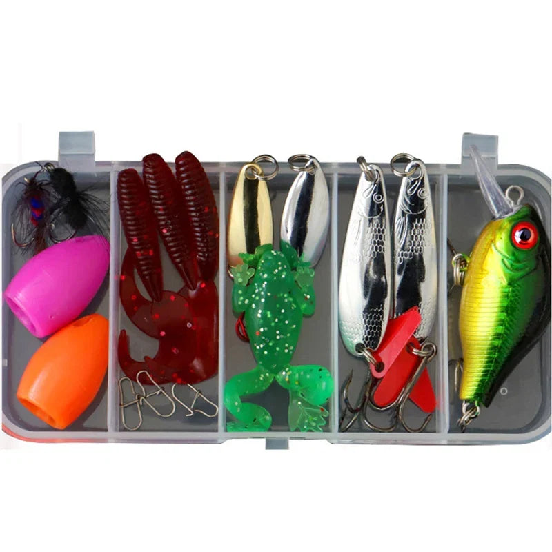 All-in-One Fishing Lure Kit for Freshwater & Saltwater