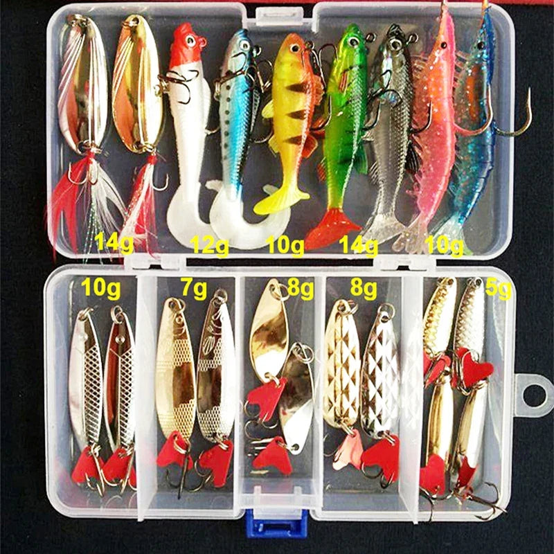 All-in-One Fishing Lure Kit for Freshwater & Saltwater