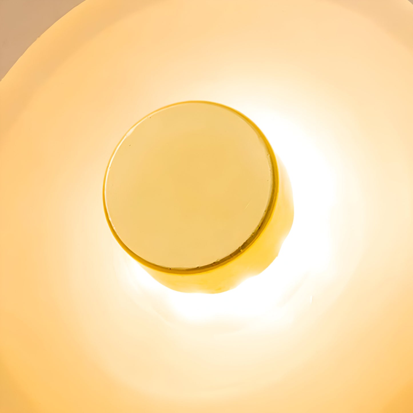 Amber Glass Wall Lamp - Minimalist LED Wall Sconce - Modern Japandi Lighting - Image 3