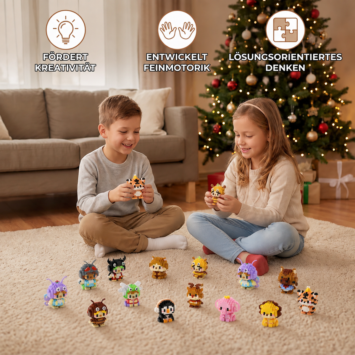 Animal Building Blocks Advent Calendar – 24 Days of Cute Buildable Figures