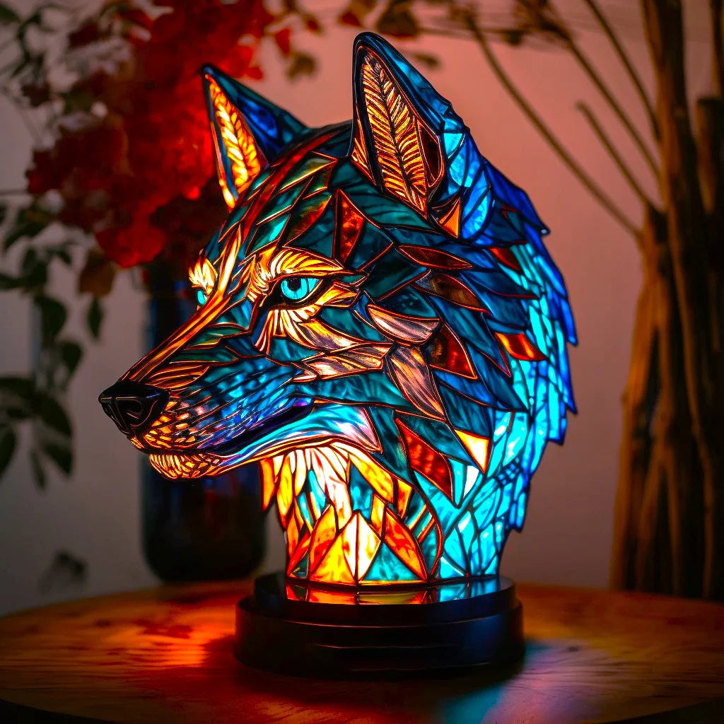 Animal Table Lamp - Resin and Metal LED Ambient Light - Decorative Accent Lighting - Image 1