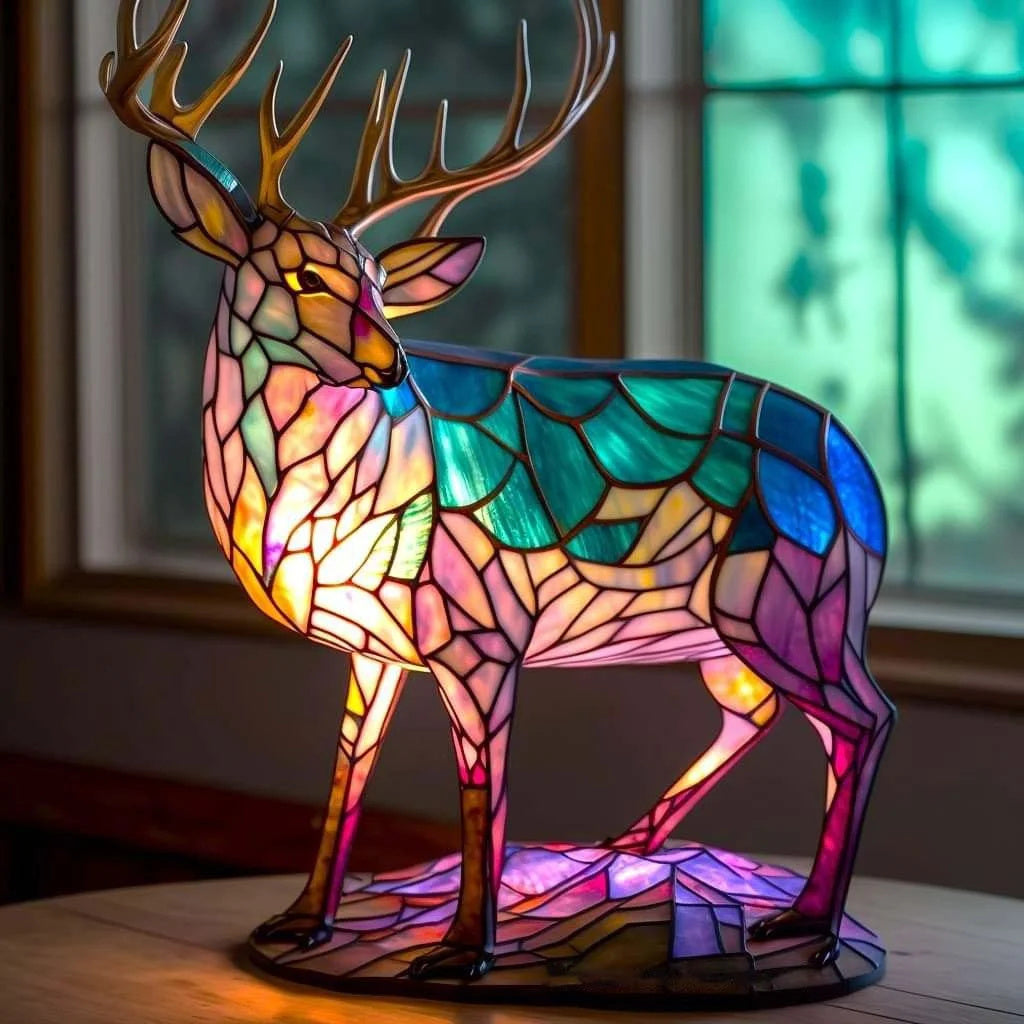 Animal Table Lamp - Resin and Metal LED Ambient Light - Decorative Accent Lighting - Image 2