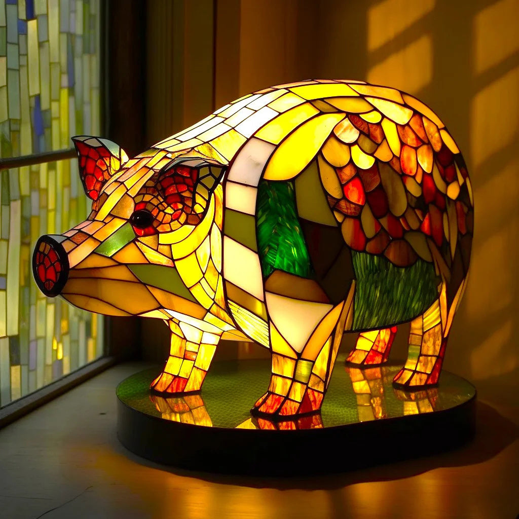 Animal Table Lamp - Resin and Metal LED Ambient Light - Decorative Accent Lighting - Image 4