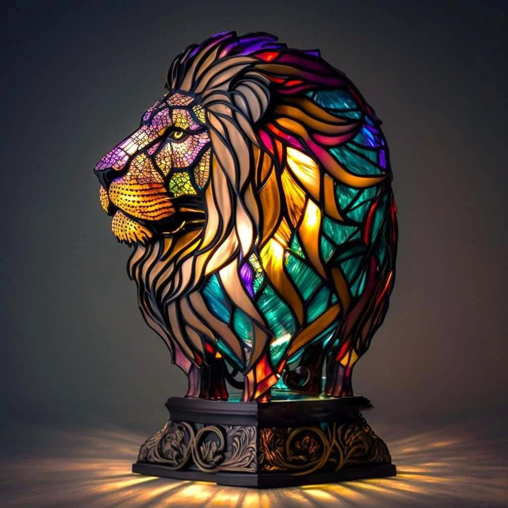 Animal Table Lamp - Resin and Metal LED Ambient Light - Decorative Accent Lighting - Image 9
