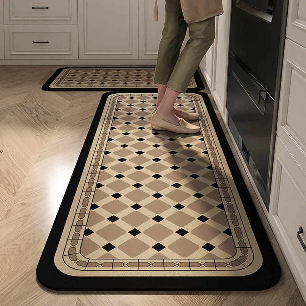 Anti-Slip Kitchen Rug - Modern Runner Rug - Hallway Mat - Floral Tile Pattern - Image 20
