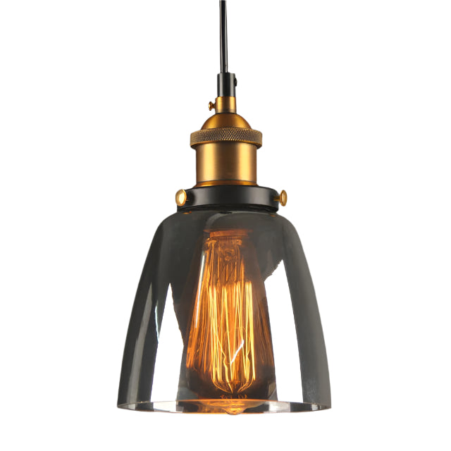 Antique Glass Pendant Light in Vintage Style – Elegant Dimmable Living Room Light