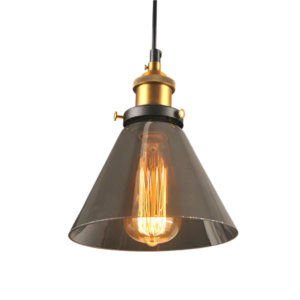 Antique Glass Pendant Light in Vintage Style – Elegant Dimmable Living Room Light