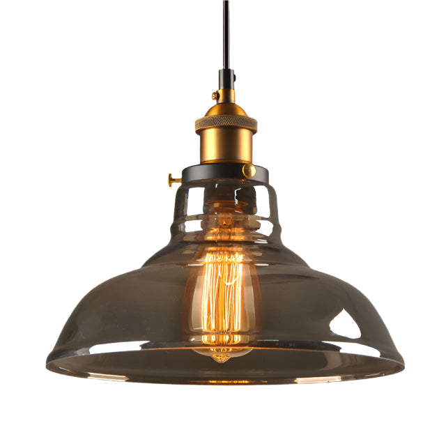 Antique Glass Pendant Light in Vintage Style – Elegant Dimmable Living Room Light