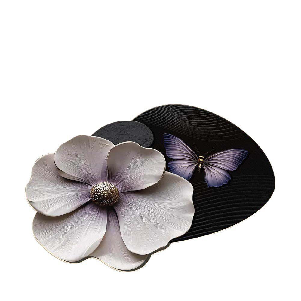 Artistic Floral Pattern Bath Mat