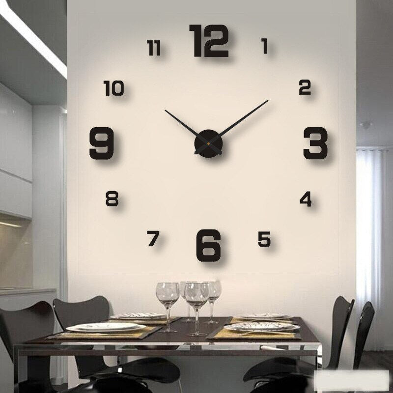 ArtisticTick Black Quartz Statement Wall Clock