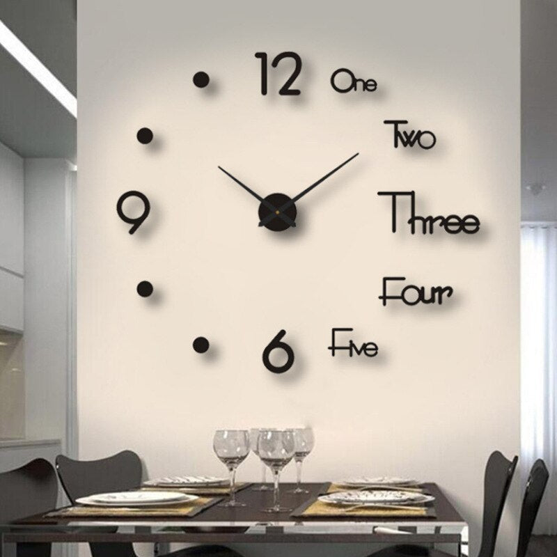 ArtisticTick Black Quartz Statement Wall Clock