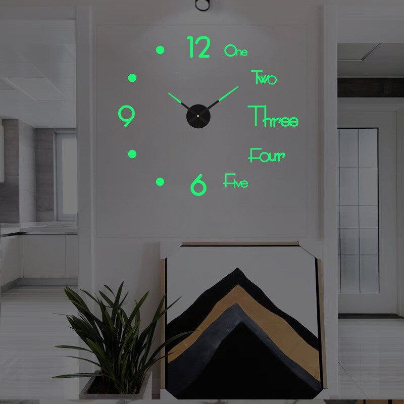 ArtisticTick Black Quartz Statement Wall Clock