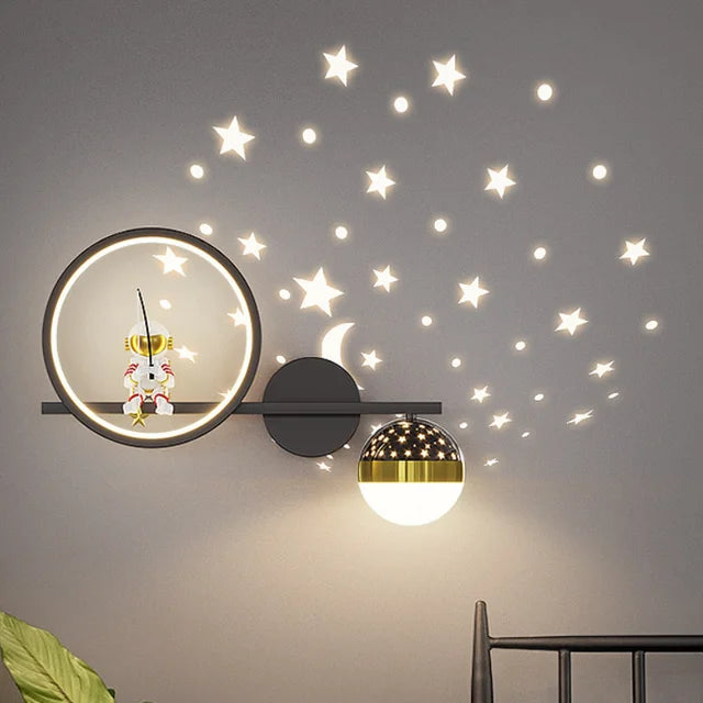 Astronaut Star Projector Night Light - Modern Wall Lamp - Bedroom Decor - Image 5