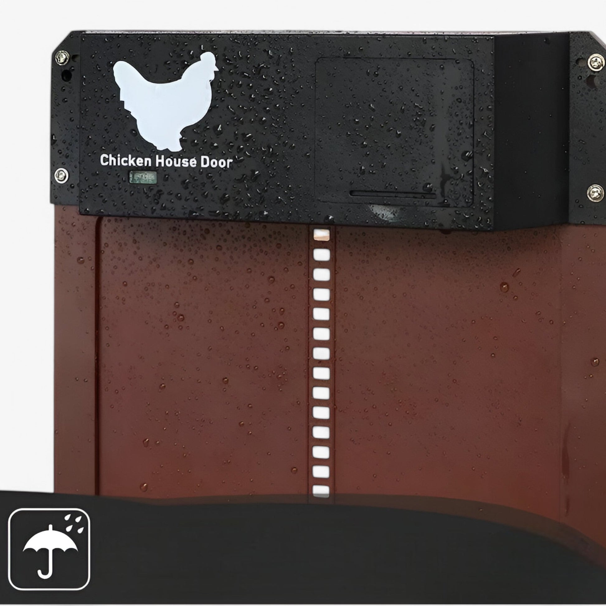 Automatic Chicken Coop Door - Brown - Secure Poultry House Solution - Image 4