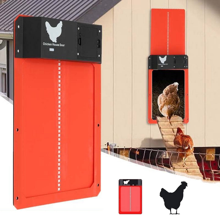 Automatic Chicken Coop Door - Brown - Secure Poultry House Solution - Image 7