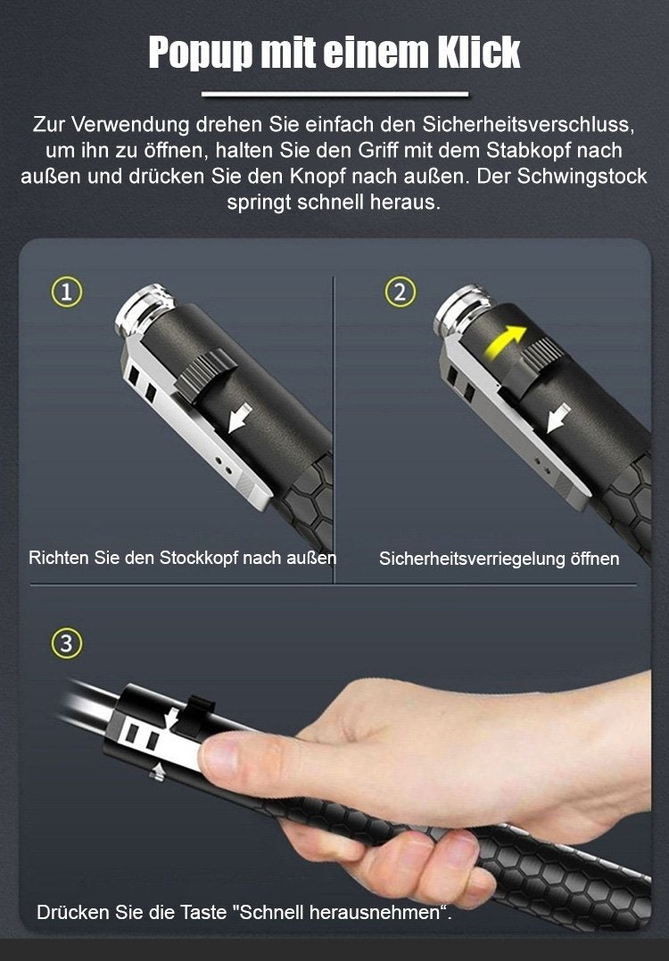 Automatic Expandable Steel Baton | Bella