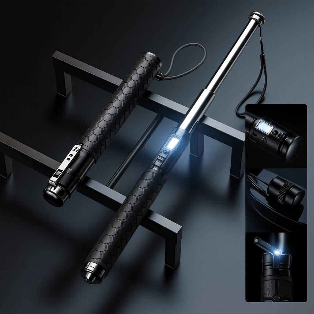 Automatic Self-Defense Walking Stick with Stability Support