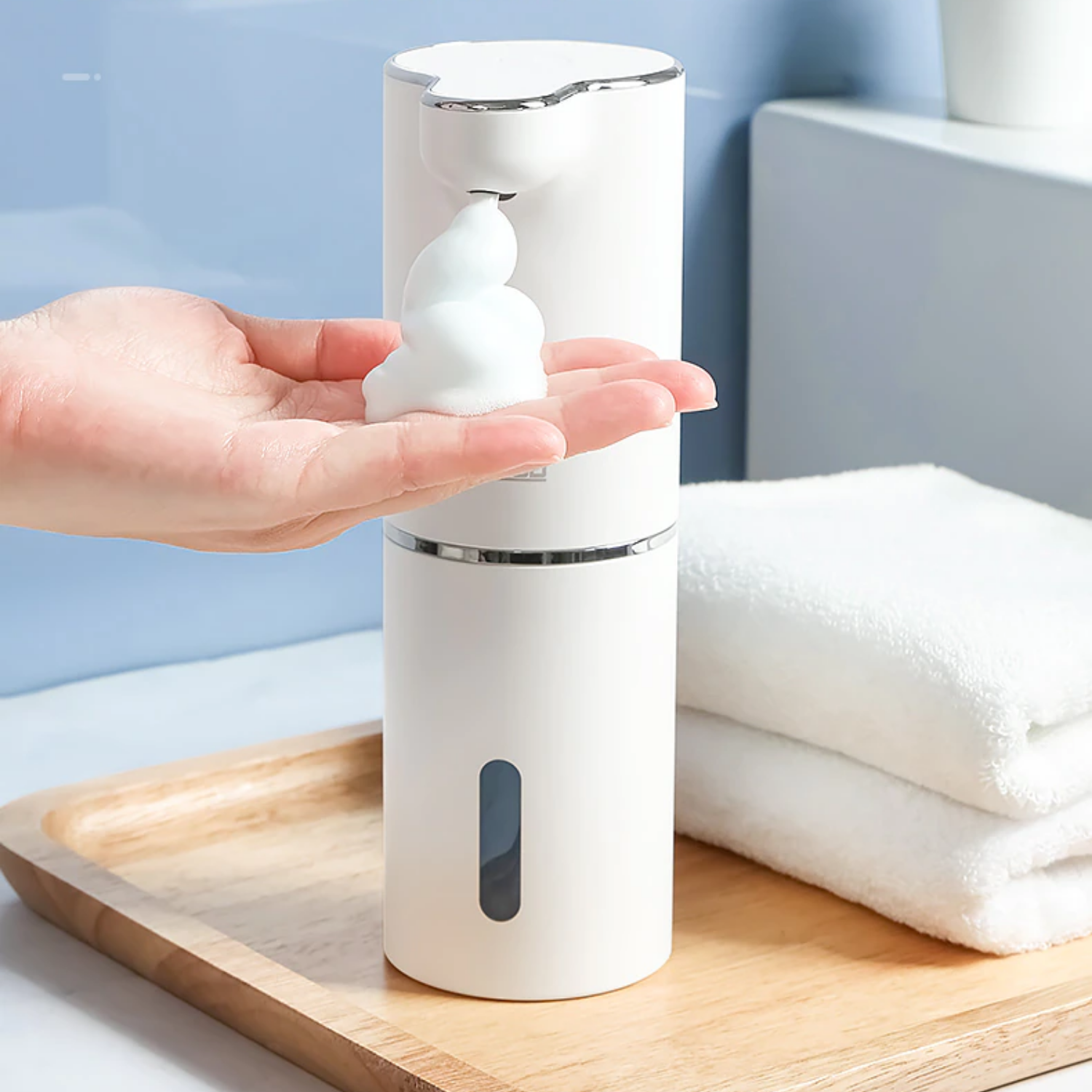 Automatic Soap Dispenser - 300ml Capacity - Touchless Sensor - Modern Bathroom Accessory - Image 5