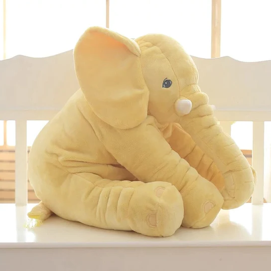 Baby Elephant Plush Pillow for Snuggle & Play