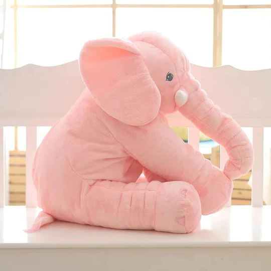 Baby Elephant Plush Pillow for Snuggle & Play