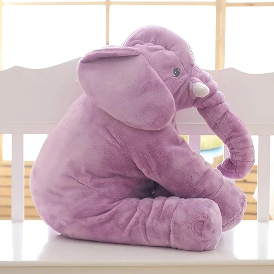 Baby Elephant Plush Pillow for Snuggle & Play