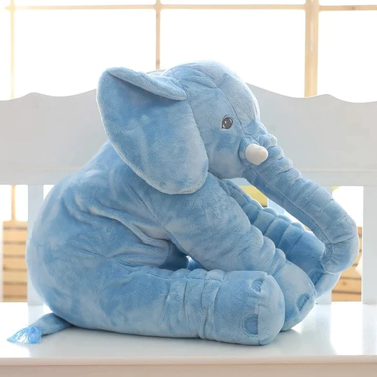 Baby Elephant Plush Pillow for Snuggle & Play