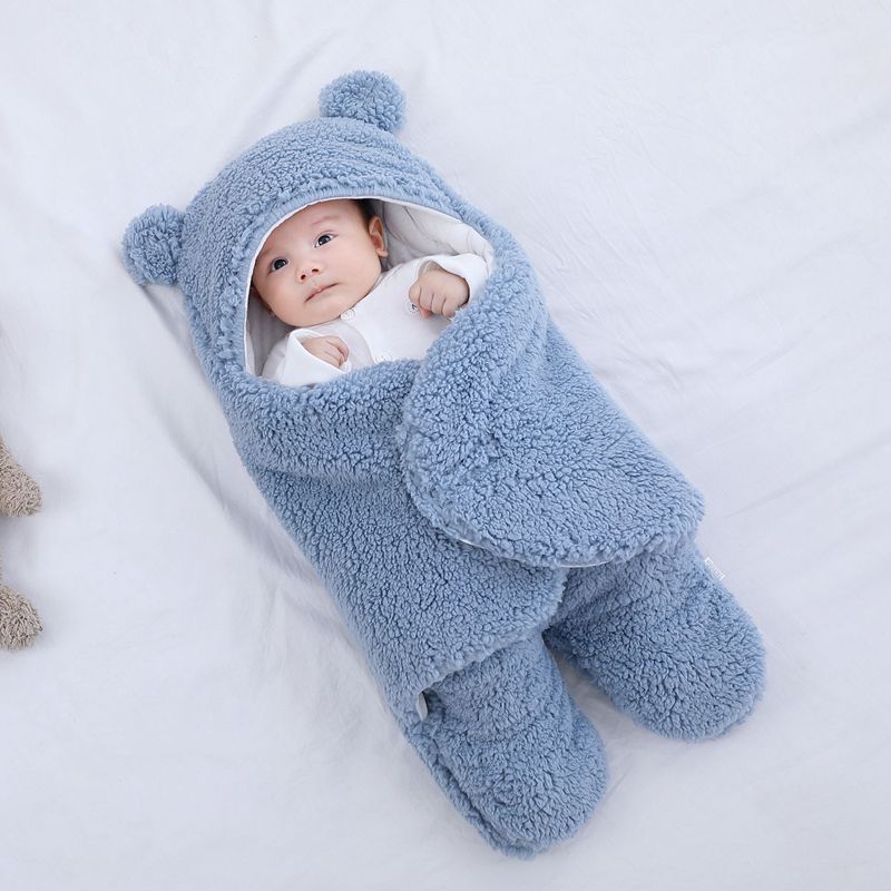 Baby's Cozy Bear Swaddle Sleeping Bag