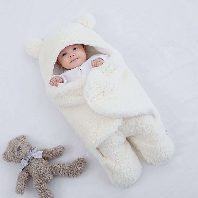 Baby's Cozy Bear Swaddle Sleeping Bag