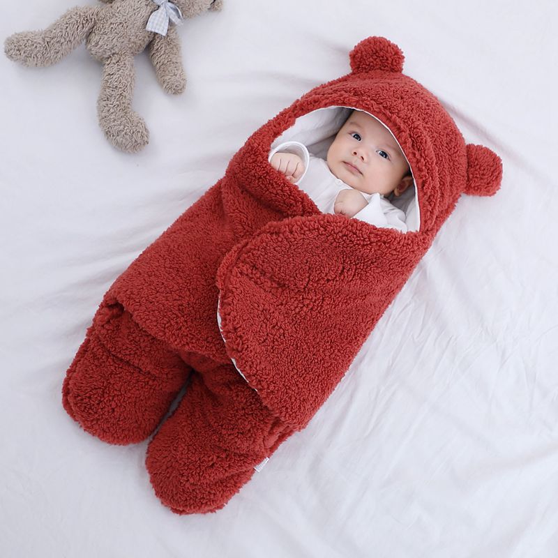 Baby's Cozy Bear Swaddle Sleeping Bag