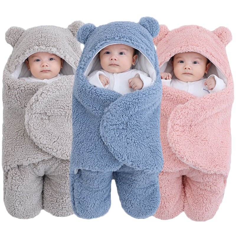 Baby's Cozy Bear Swaddle Sleeping Bag