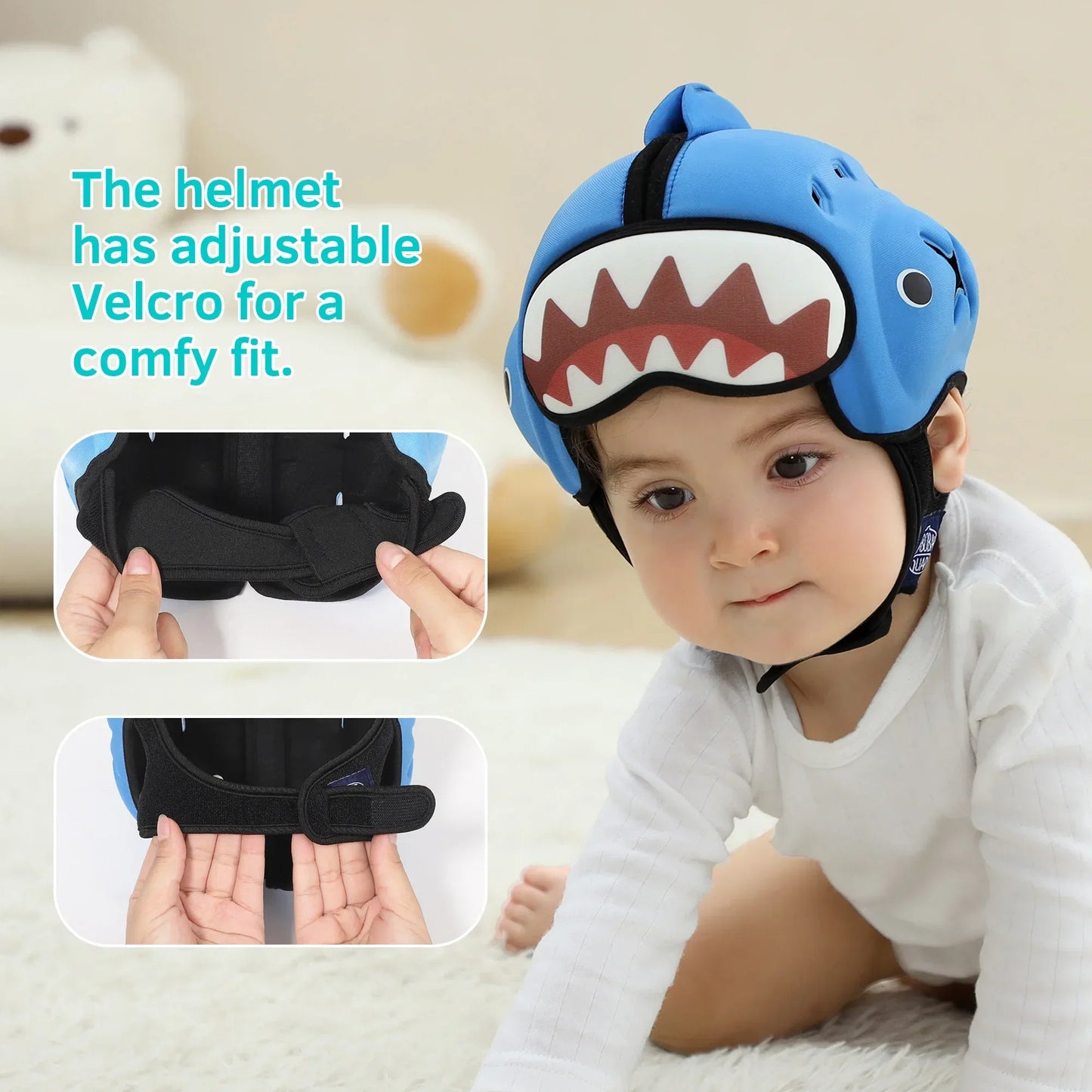 Baby Safety Helmet for Crawling & Walking - Head Protection with Cute Designs