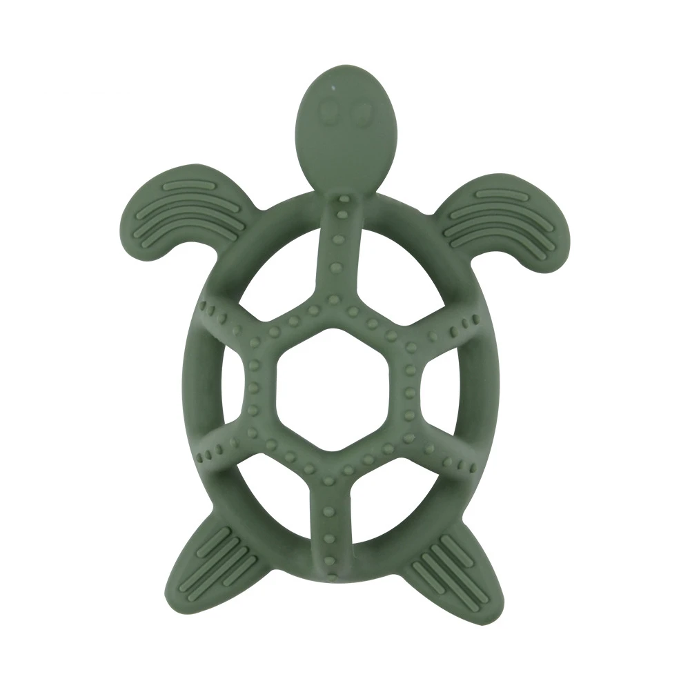 Baby Silicone Turtle Teether for Soothing Gums