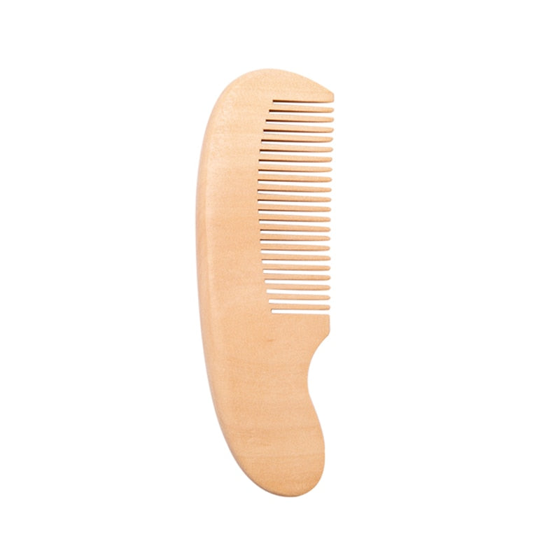 Baby Soft Wooden Hair Brush & Comb Set for Delicate Scalps