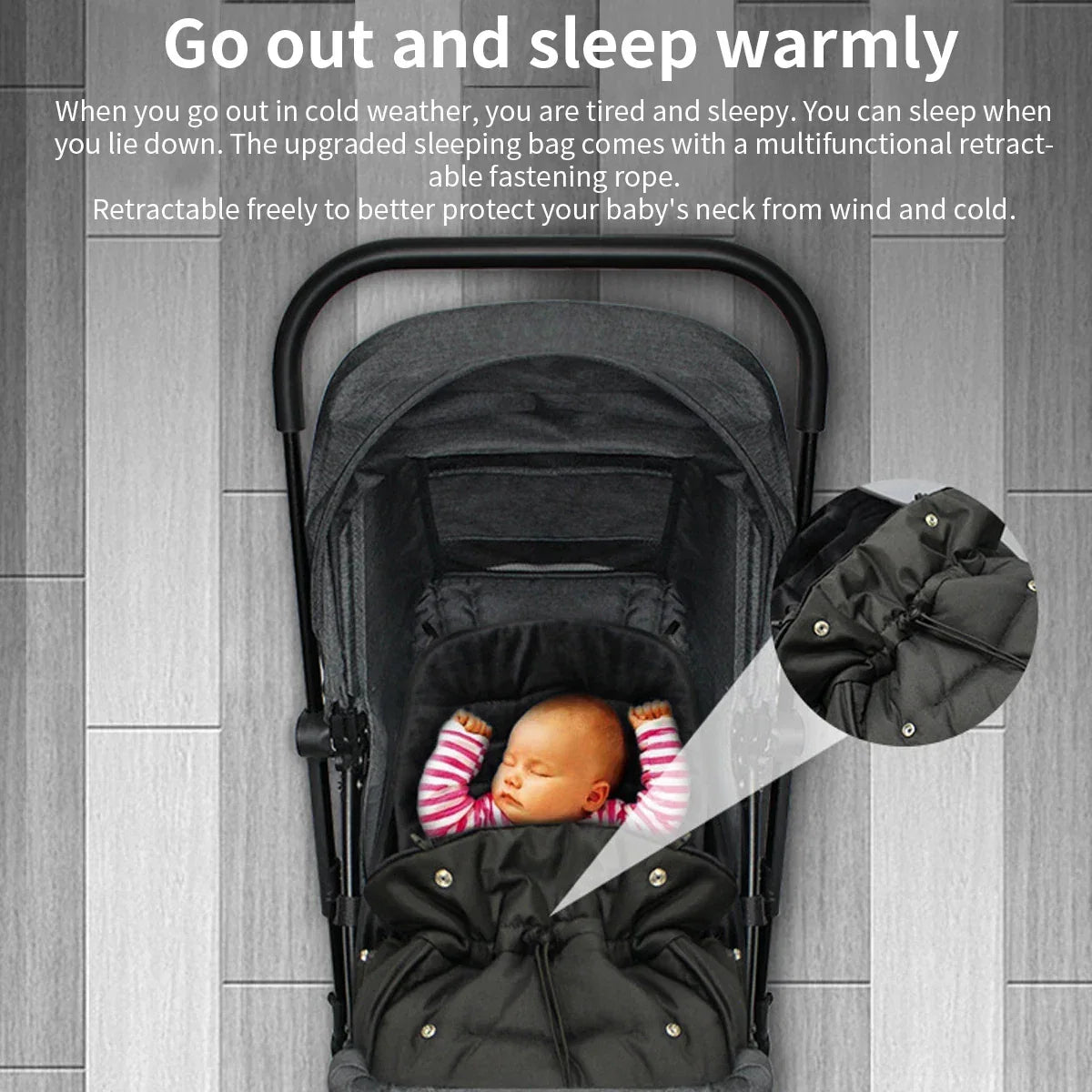 Baby Stroller Sleeping Bag - Warm Winter Footmuff for Newborns