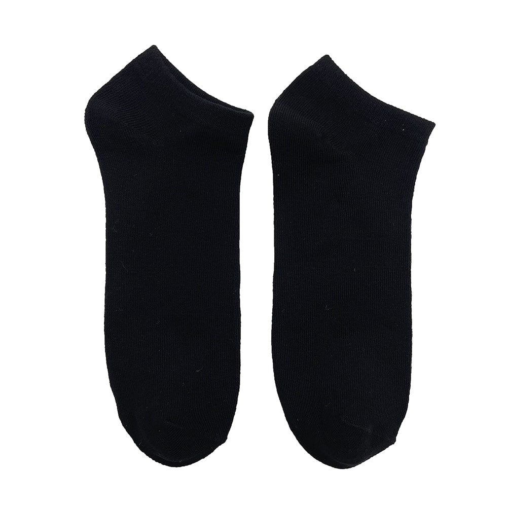 Bamboo Ankle Socks 10 Pairs (Black)