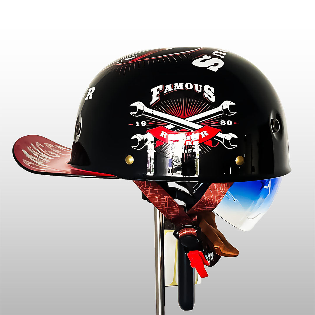 Baseball Cap Style Motorcycle Helmet