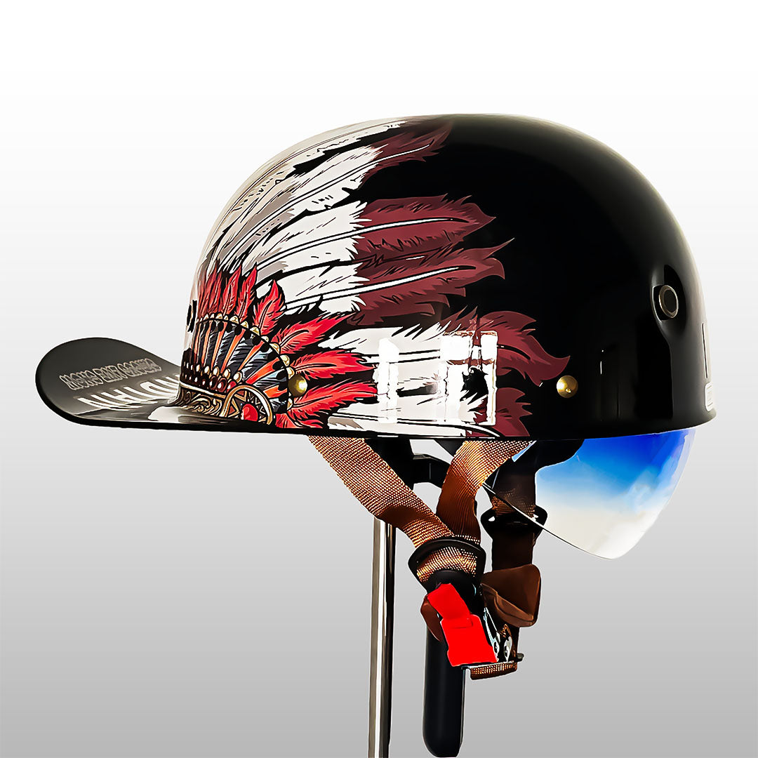Baseball Cap Style Motorcycle Helmet