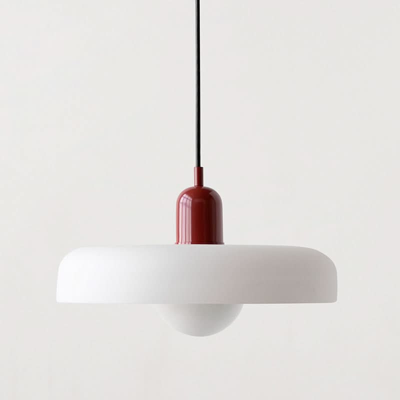 Bauhaus Colored Glass Pendant Light
