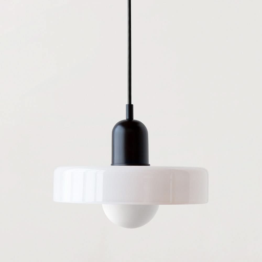 Bauhaus Colored Glass Pendant Light