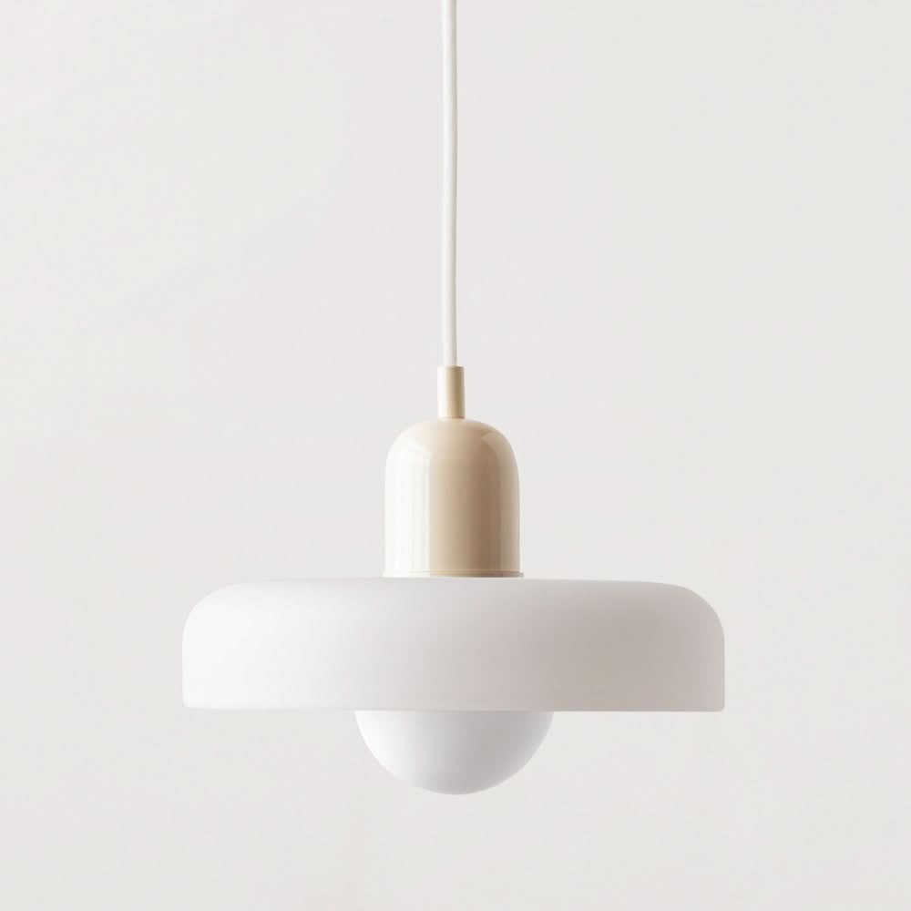 Bauhaus Colored Glass Pendant Light