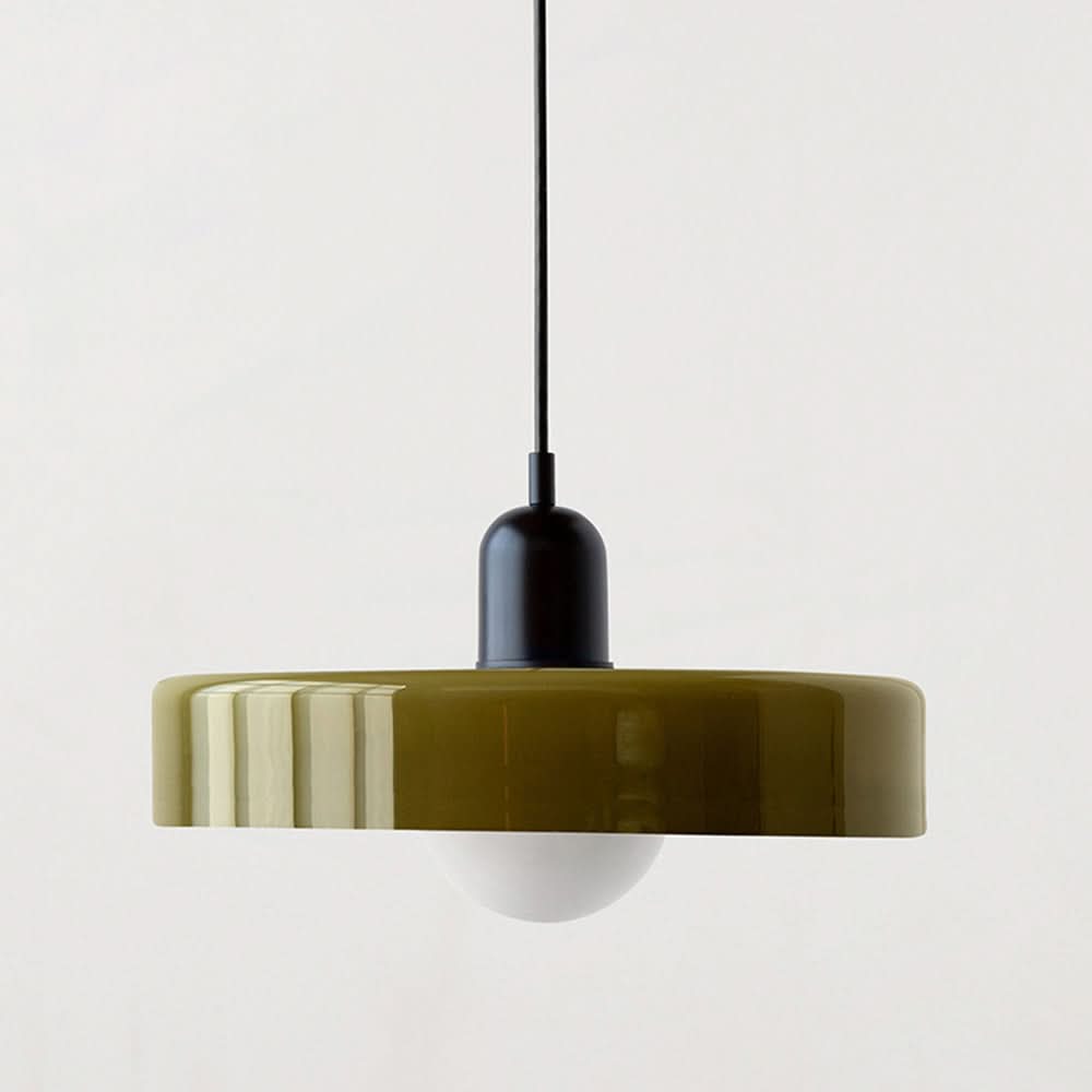 Bauhaus Colored Glass Pendant Light