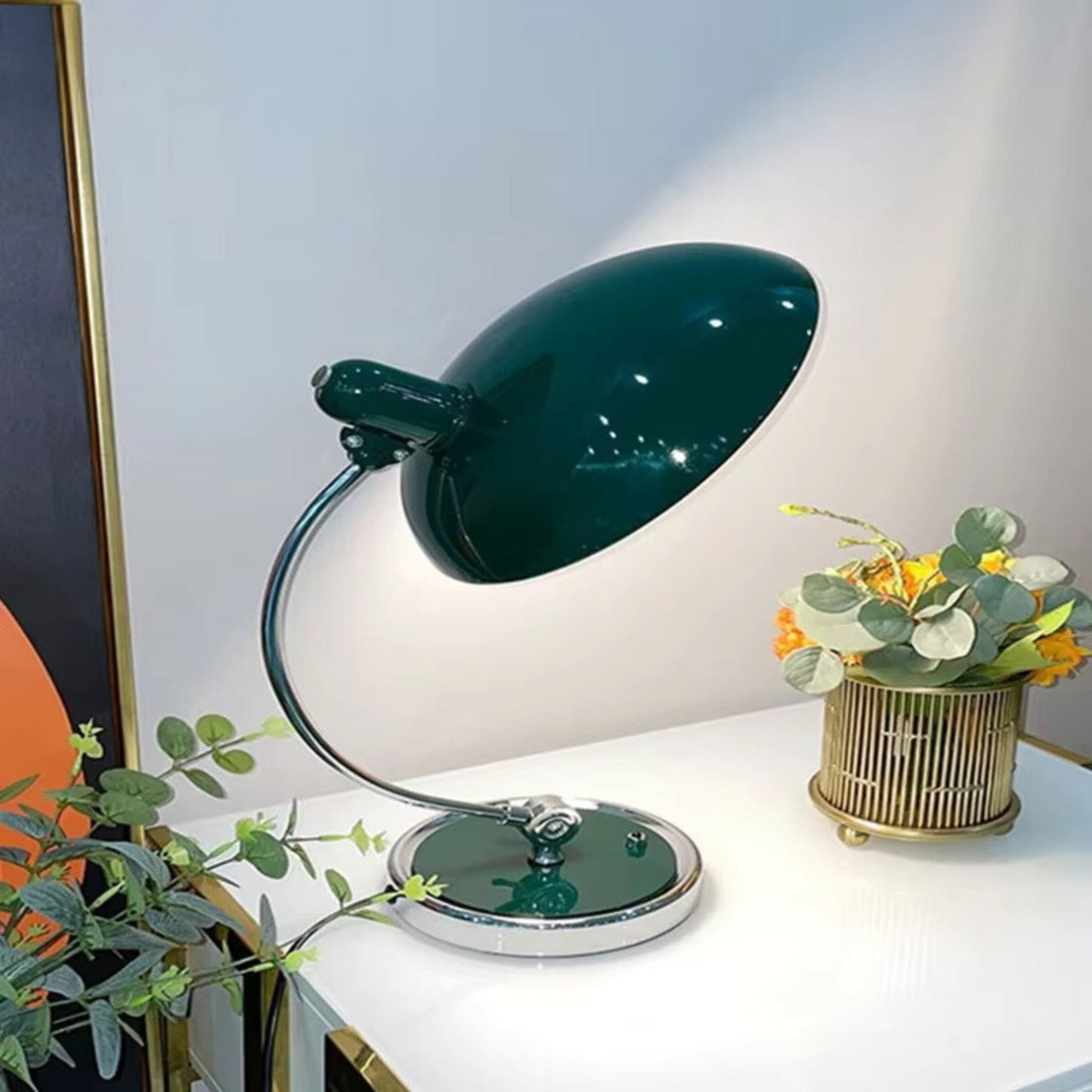 Bauhaus Style Table Lamp - Metal - Modern Desk/Nightstand Lighting - Image 4