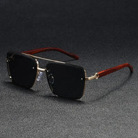 Beckett Square Wood Sunglasses