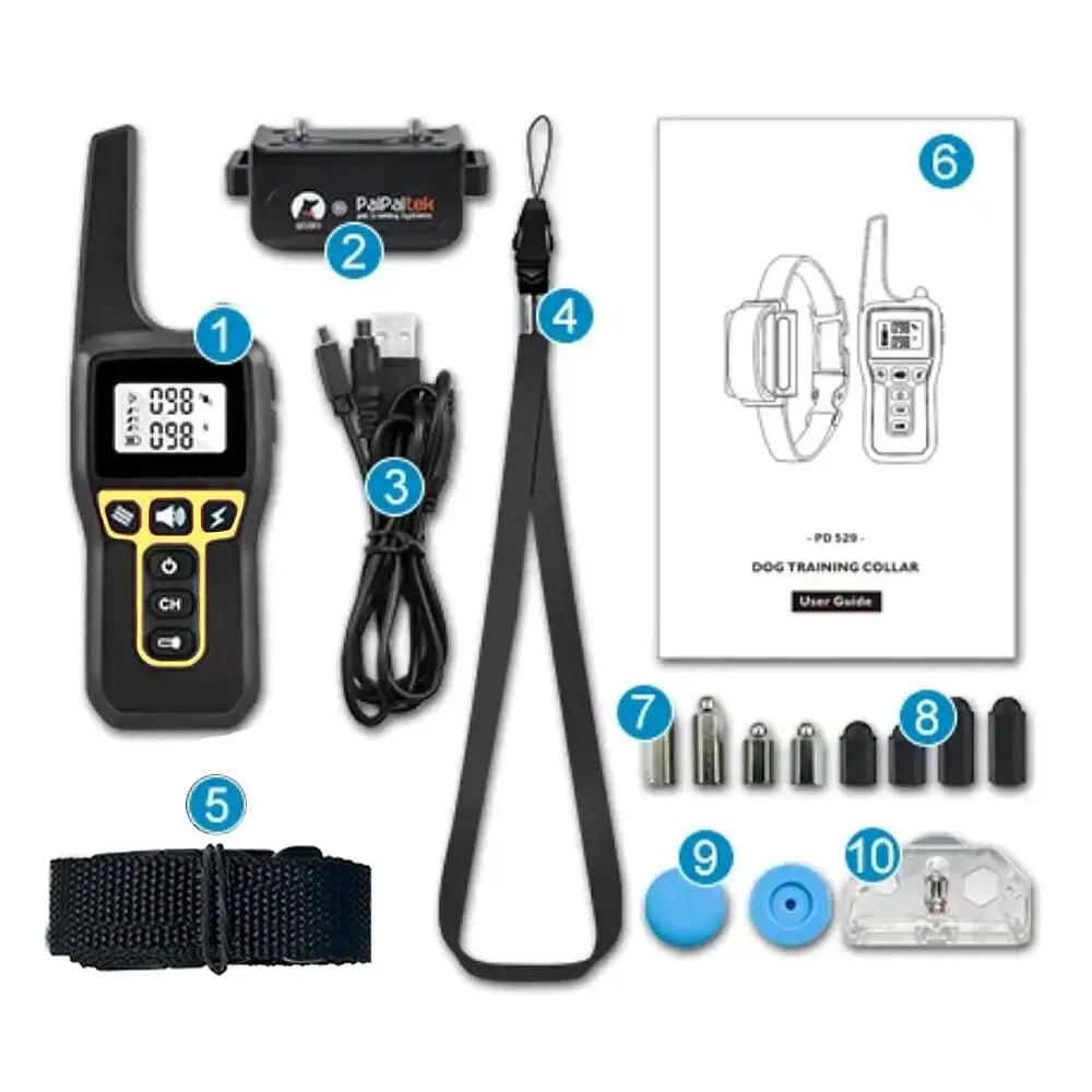 Bella | 1000m Waterproof Dog Training Collar | Rechargeable, Remote Control & Adjustable for Small, Medium, and Large Dogs